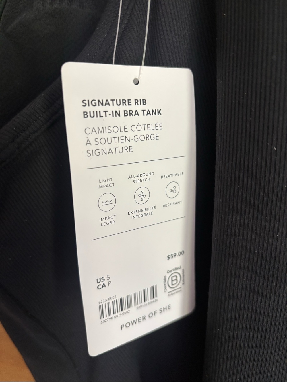 Athleta Black Ribbed Halter Tank Top - Picture 8 of 13